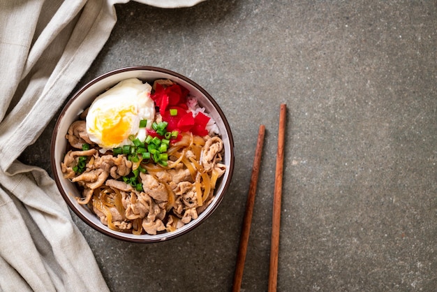 Photo high angle view of food in bowl