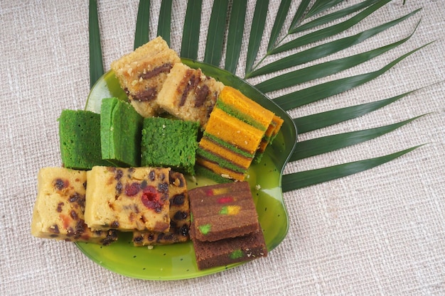 High angle view of food in plate on table