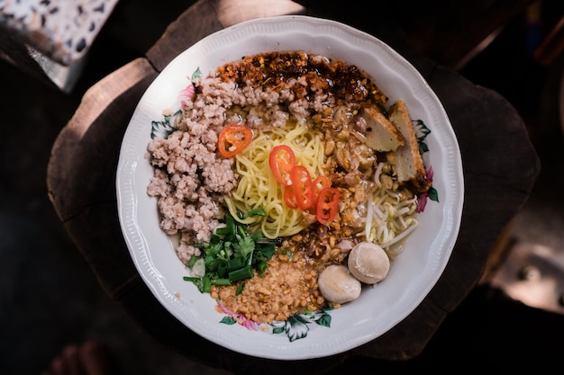 Photo high angle view of food in plate