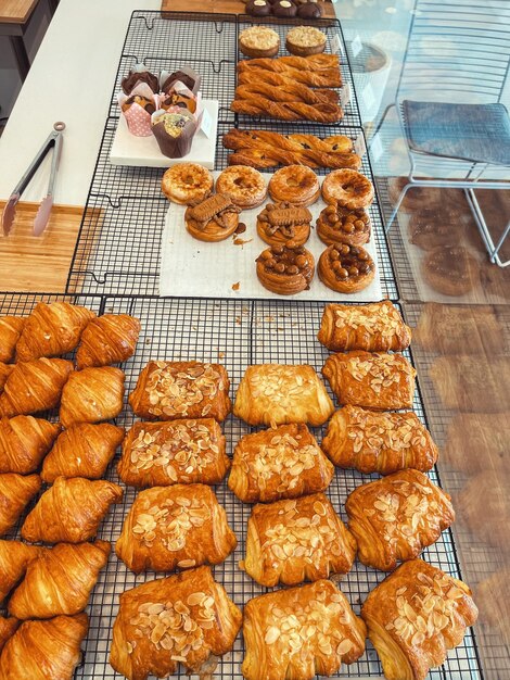 High angle view of food for sale in store