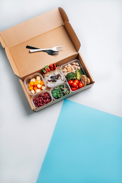 High angle view of food on table against white background