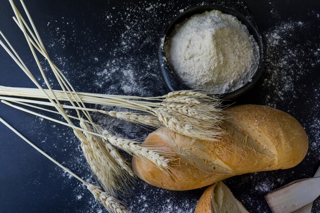 Foto vista ad alto angolo del cibo sulla tavola