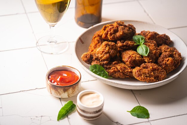 High angle view of food on table