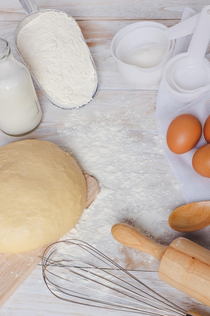 Foto vista ad alto angolo del cibo sulla tavola