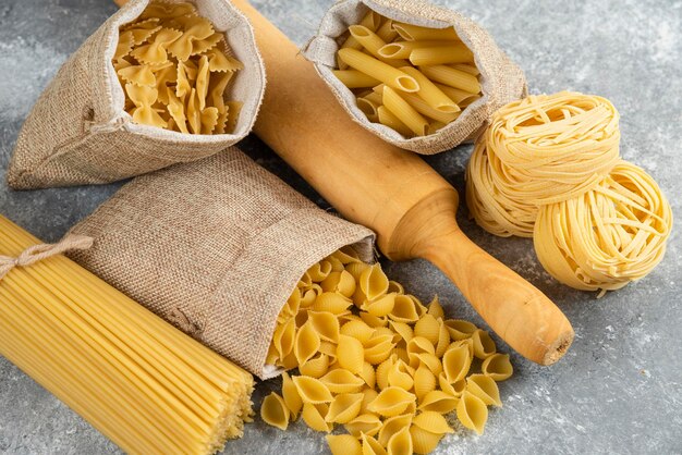 High angle view of food on table