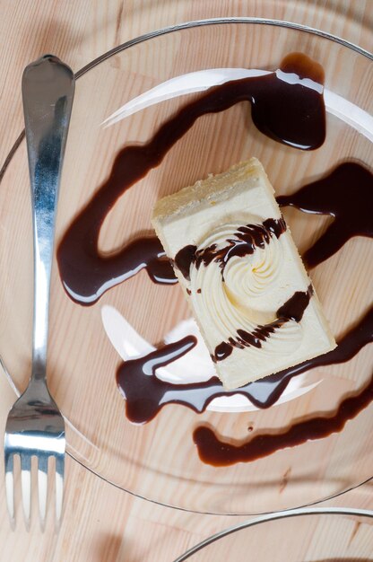 High angle view of food on table