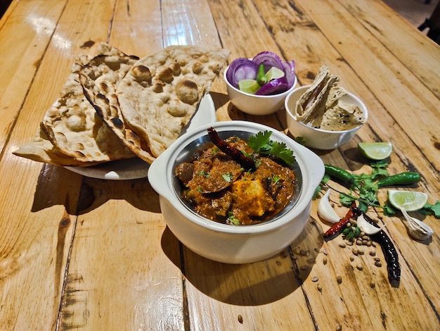 High angle view of food on table