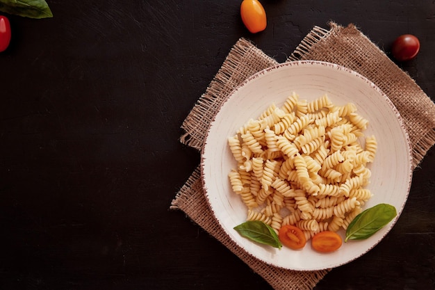 Foto vista ad alto angolo del cibo sulla tavola