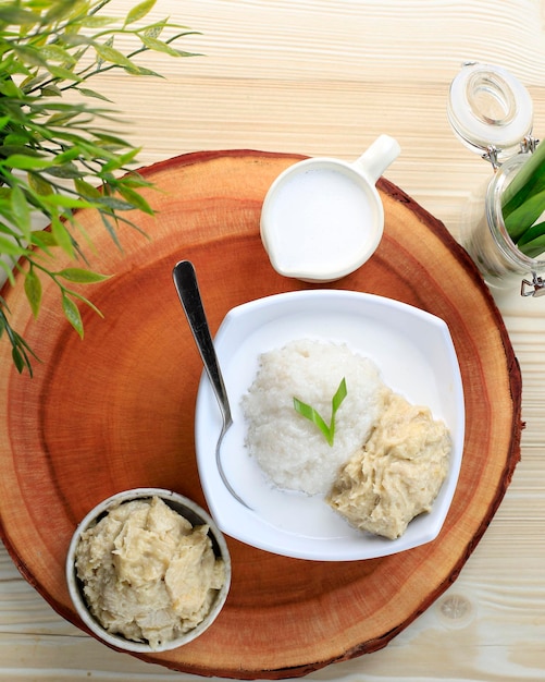 High angle view of food on table