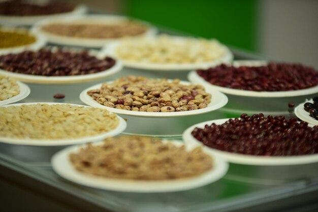 High angle view of food on table