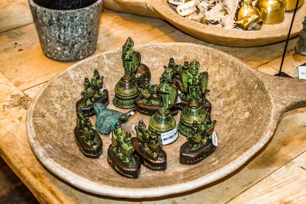 High angle view of food on table