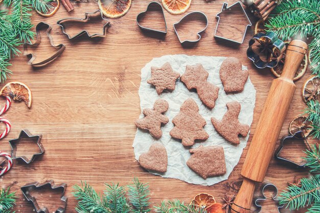 High angle view of food on table