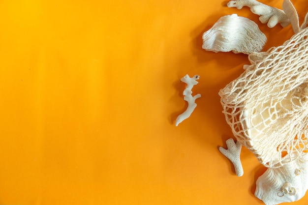 High angle view of fresh orange on table