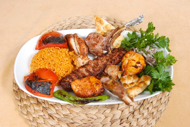 High angle view of fresh vegetables in basket