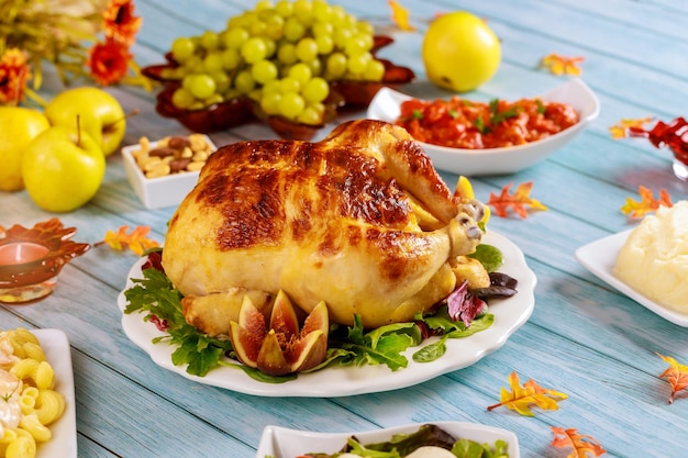 High angle view of fruit salad in plate on table