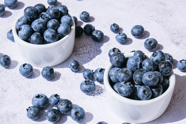 High angle view of fruits in bowl on table