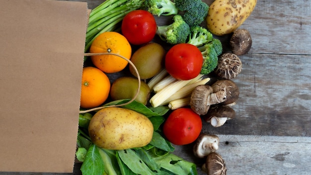 High angle view of fruits in container