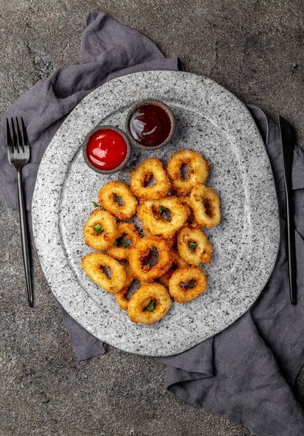 Photo high angle view of fruits in plate