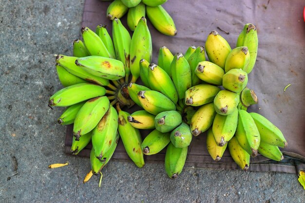 High angle view of fruits for sale