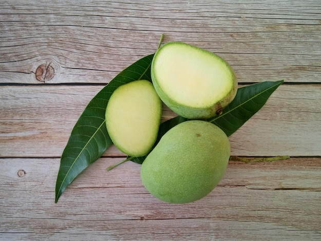 High angle view of fruits on table