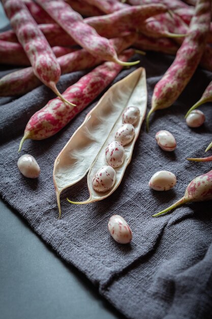 High angle view of fruits on table
