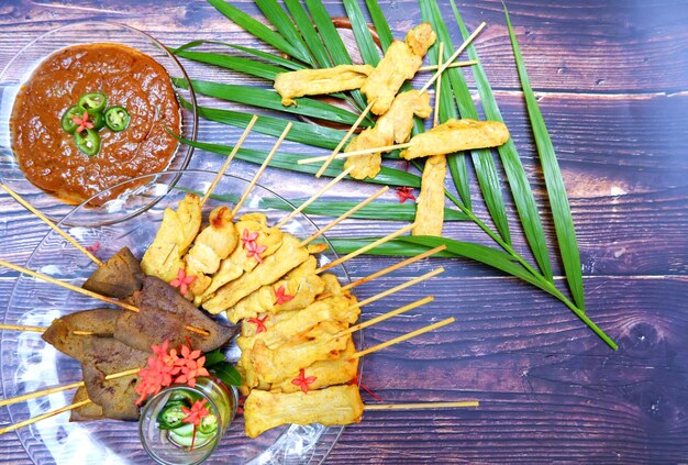 High angle view of fruits on table