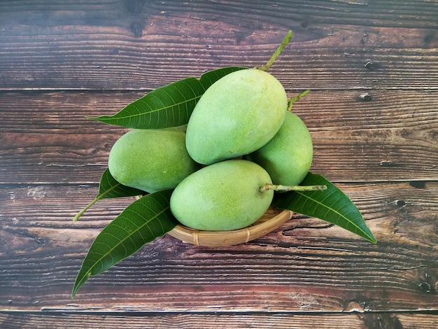 High angle view of fruits on table