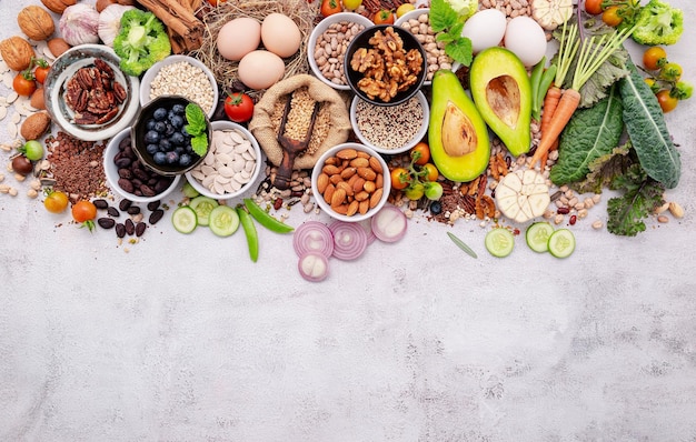 High angle view of fruits on table