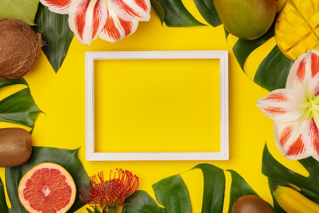 High angle view of fruits on table