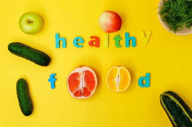 High angle view of fruits on table