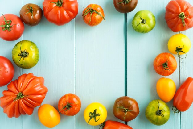 High angle view of fruits on table