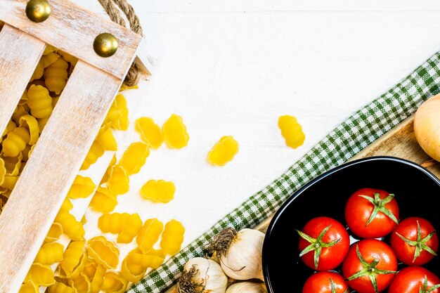 High angle view of fruits on table