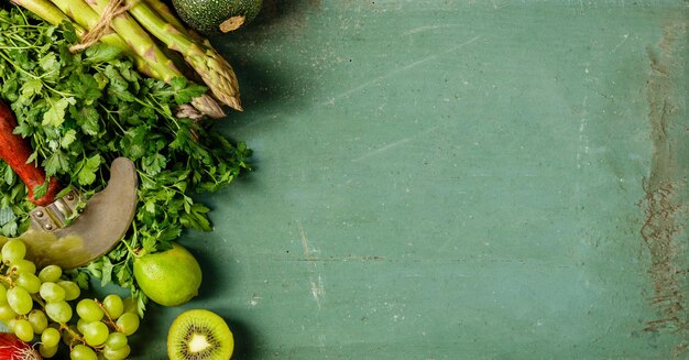 High angle view of fruits