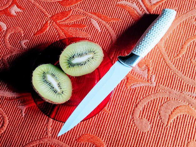 high angle view of fruits