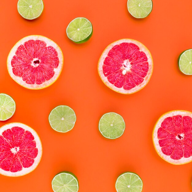 High angle view of fruits