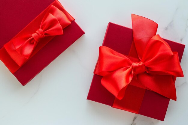 High angle view of gift box on white background