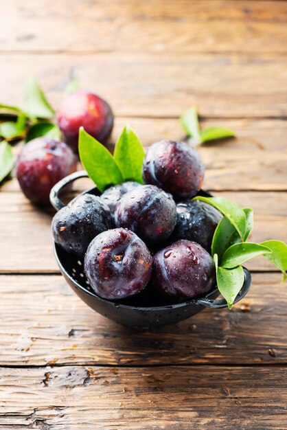 high angle view of grapes on table