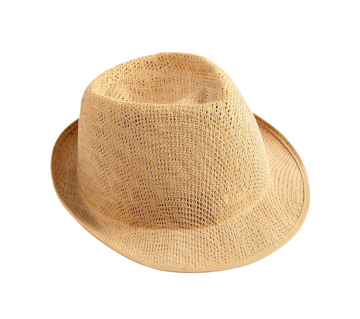 Photo high angle view of hat on white background