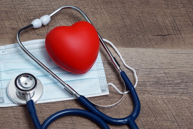 High angle view of heart shape on table