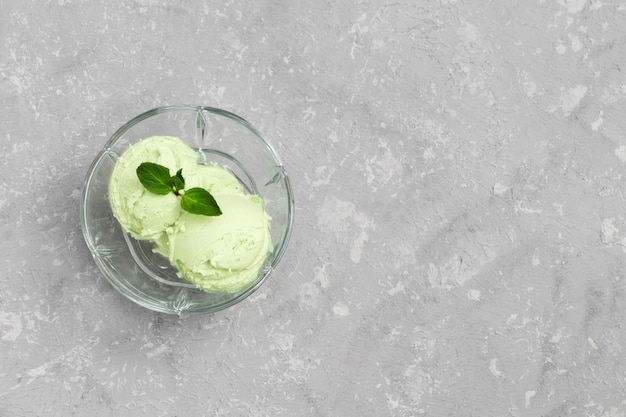 high angle view of ice cream on table