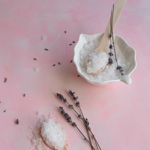 High angle view of ice cream on table