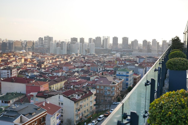 High angle view of Istanbul city buildings