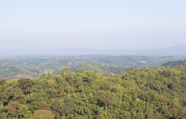 High angle view of landscape against sky