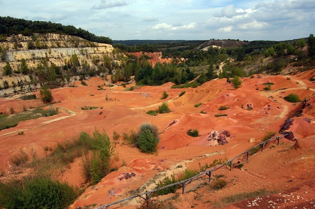 High angle view of landscape