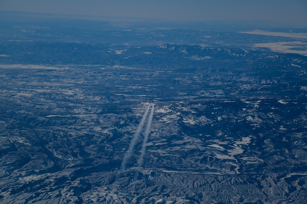 Foto vista ad alto angolo del paesaggio