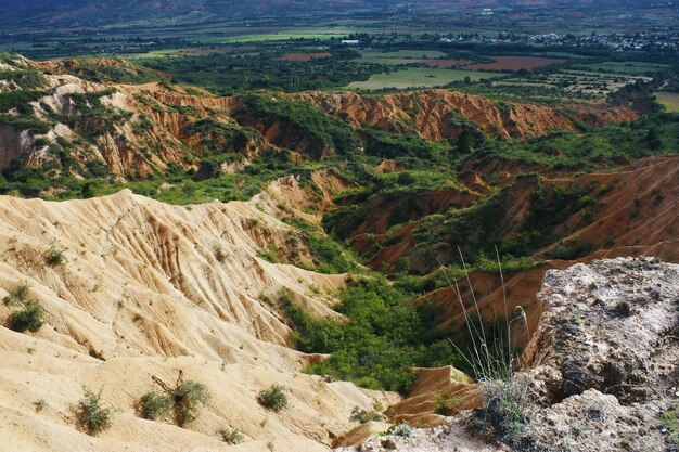 High angle view of landscape