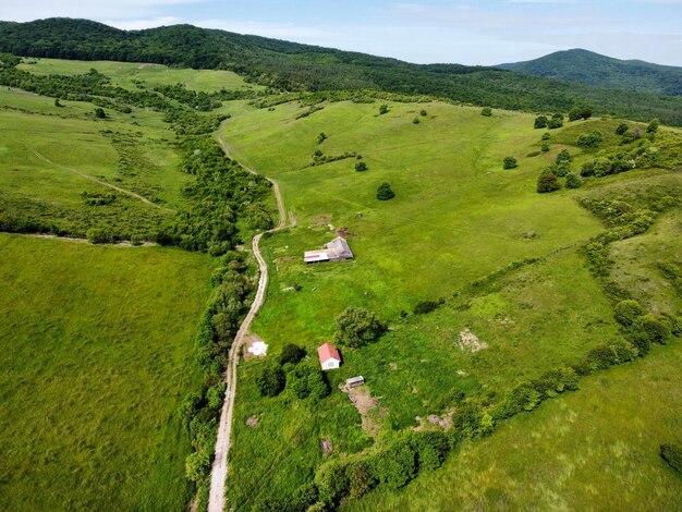 High angle view of landscape