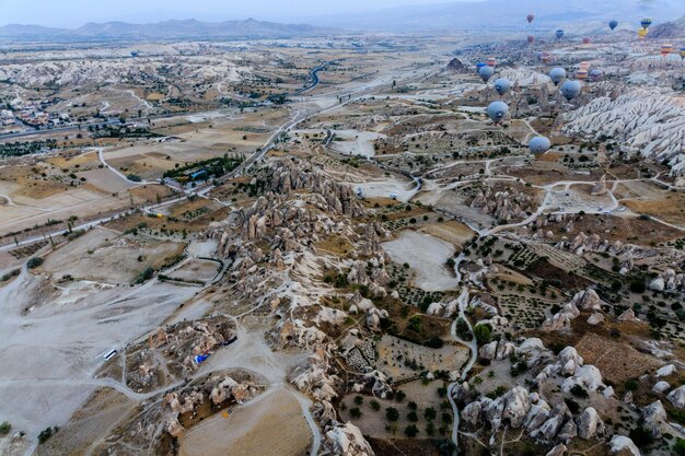 High angle view of landscape