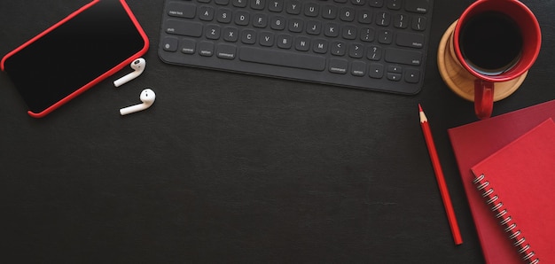 High angle view of laptop on table