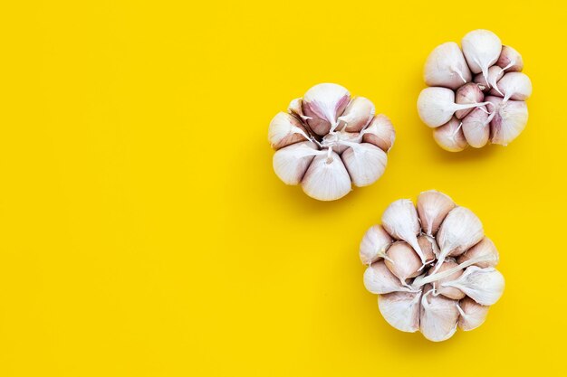 High angle view of lemon on white background